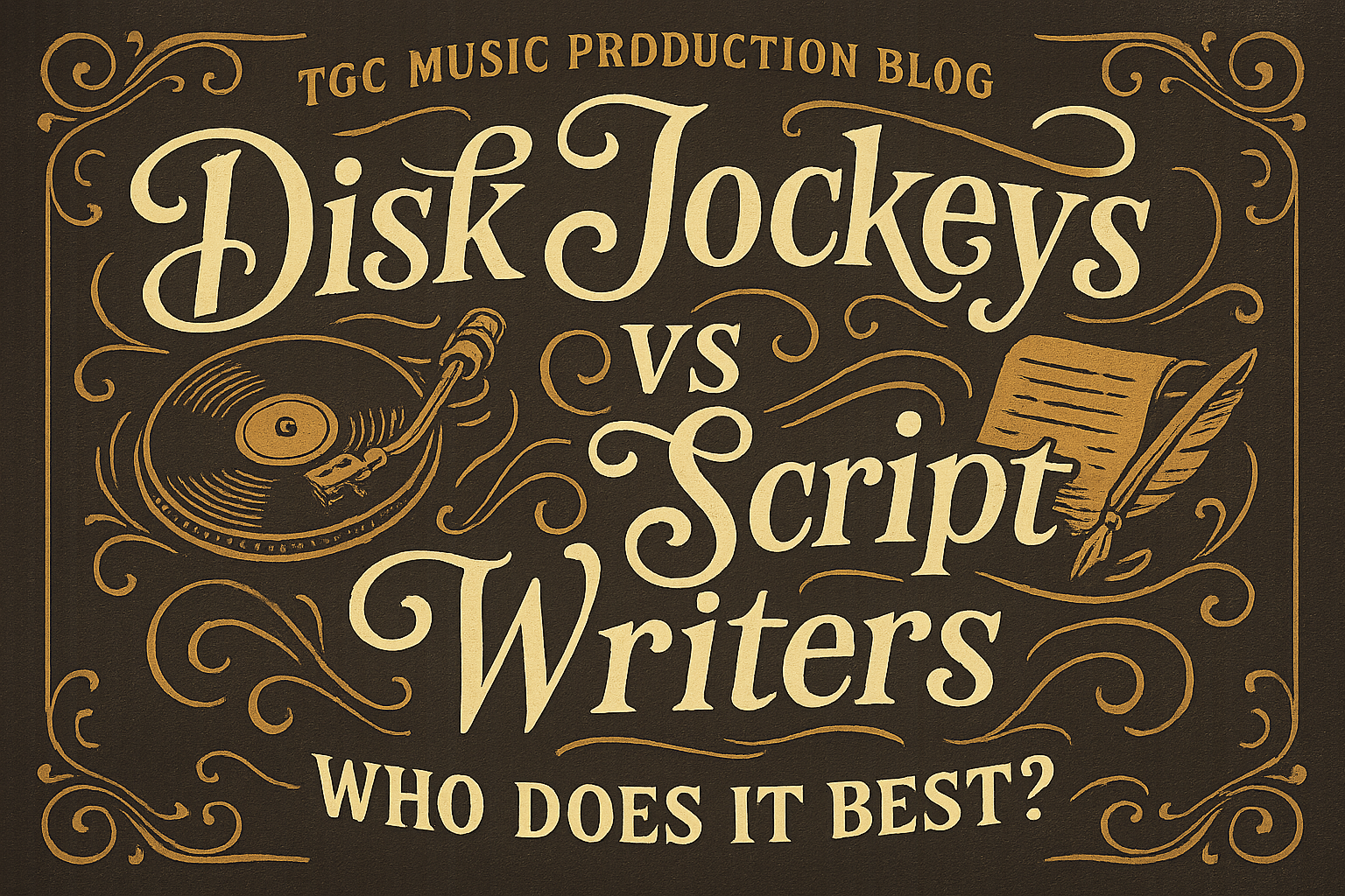 Disk Jockeys vs. Script Writers, who does it best?